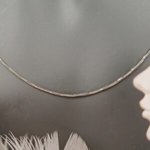 chaîne acier inoxydable argenté 45 cm, chaîne argent maille fine 50 cm, collier acier inoxydable argenté femme homme, chaîne pendentif acier inoxydable.